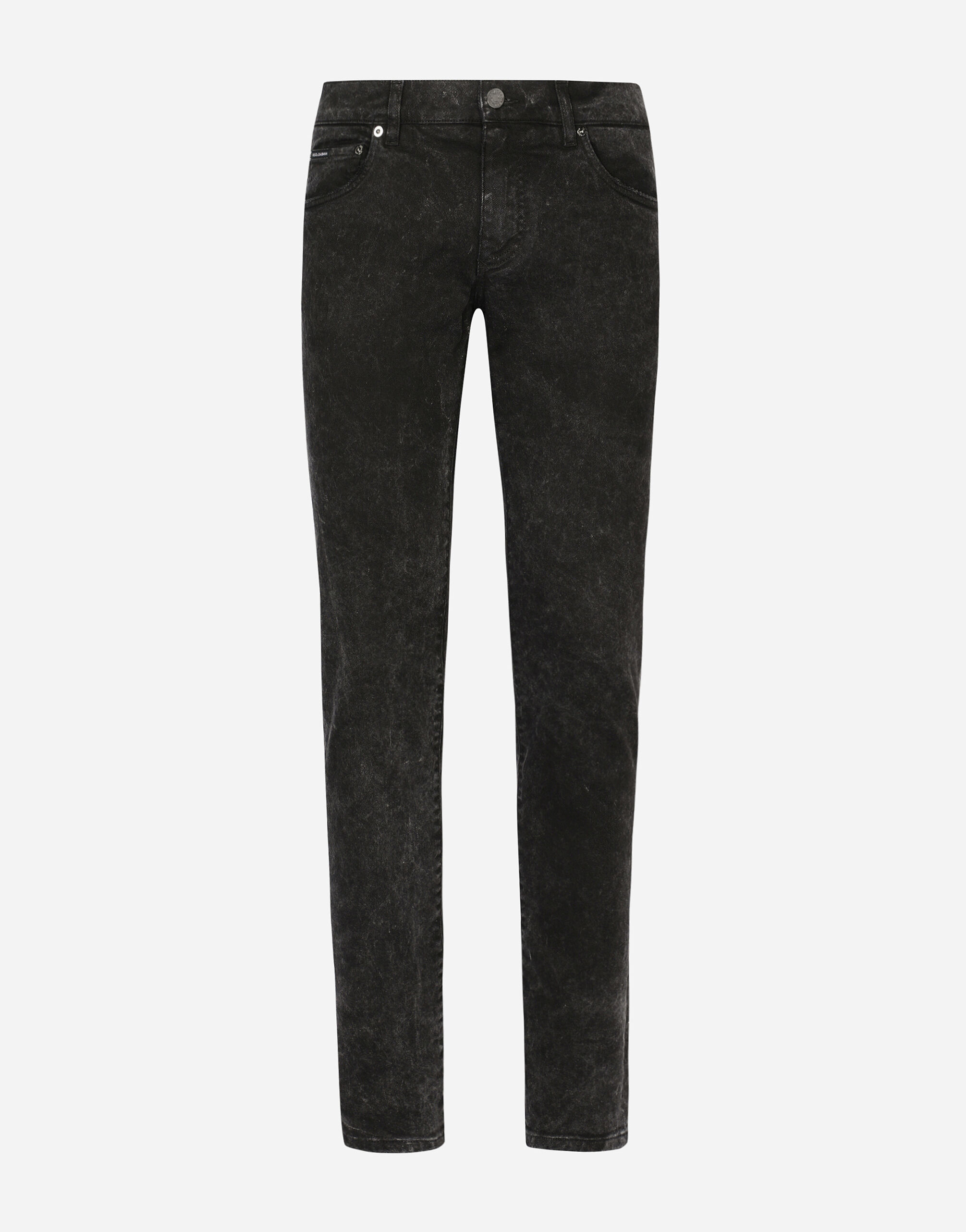 Marble effect skinny stretch jeans in Multicolor for for Men