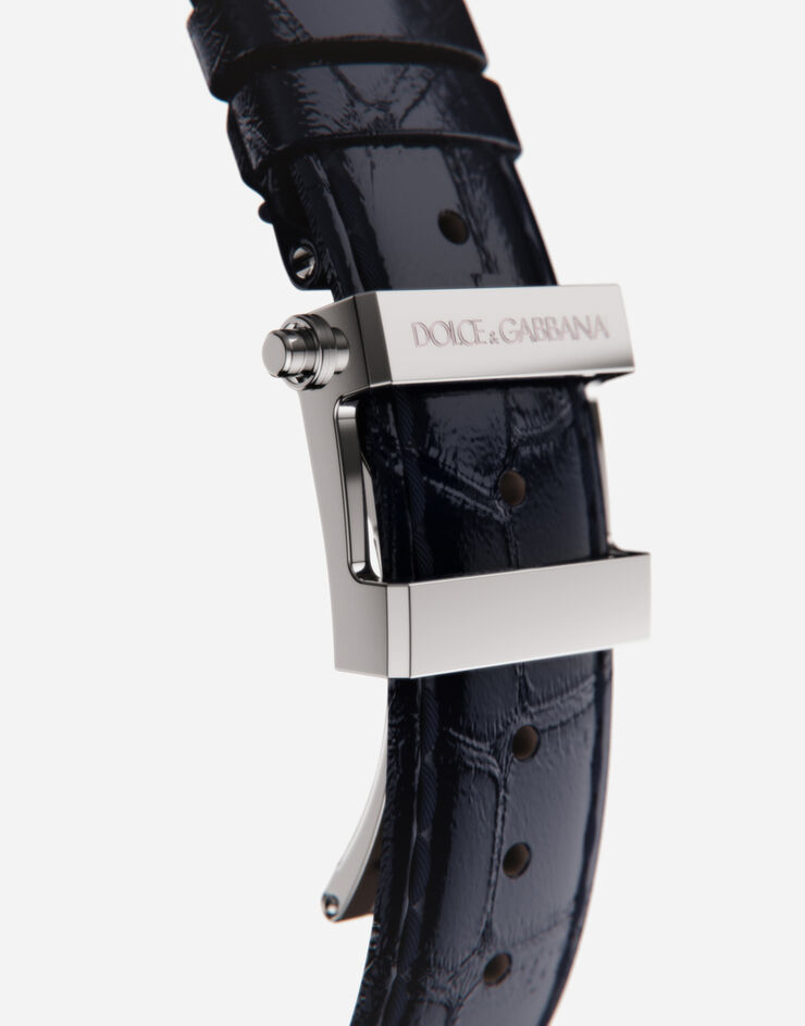 Dolce & Gabbana DG7 watch in steel with lapislazuli Blue WWFE1SWW063