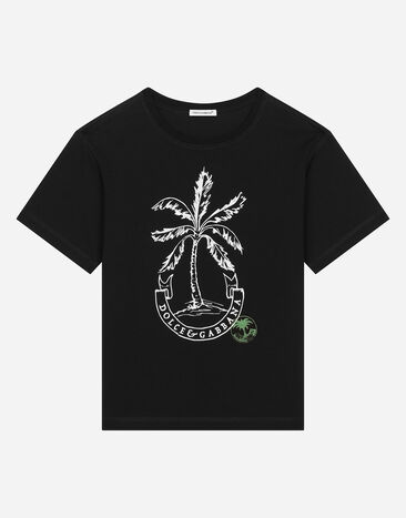 Dolce & Gabbana Camiseta de punto estampada Imprima L4JTHVII7ED