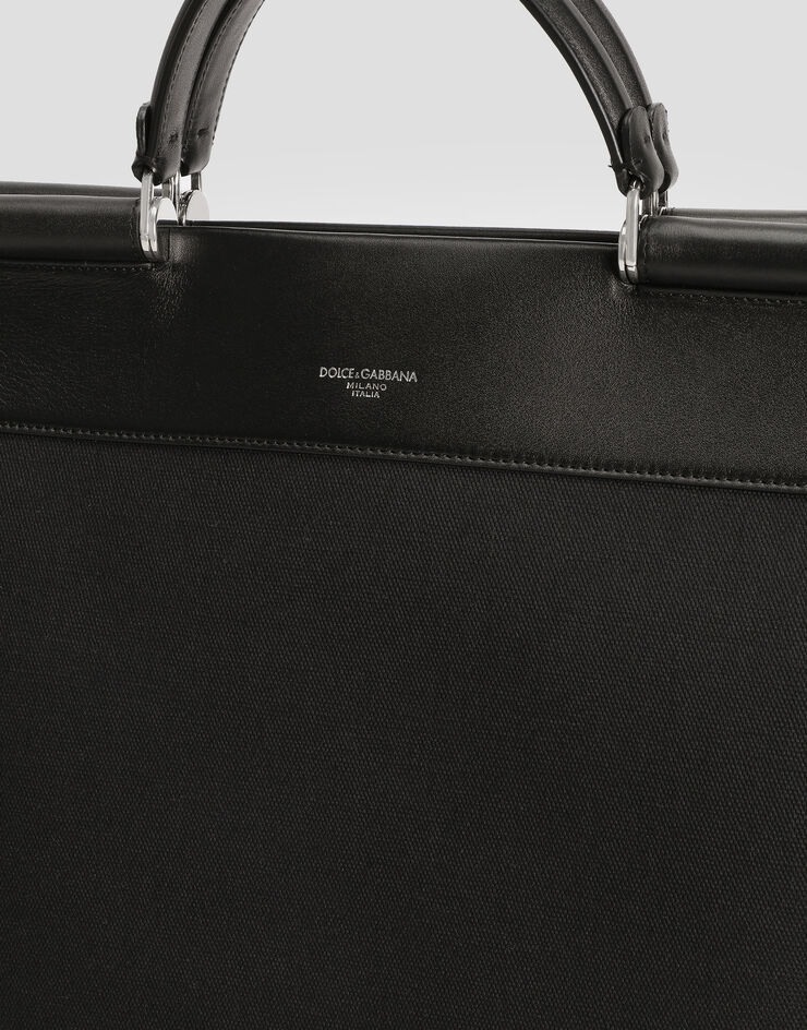 Dolce & Gabbana 小牛皮与草编手袋 黑 BM2448A9C21