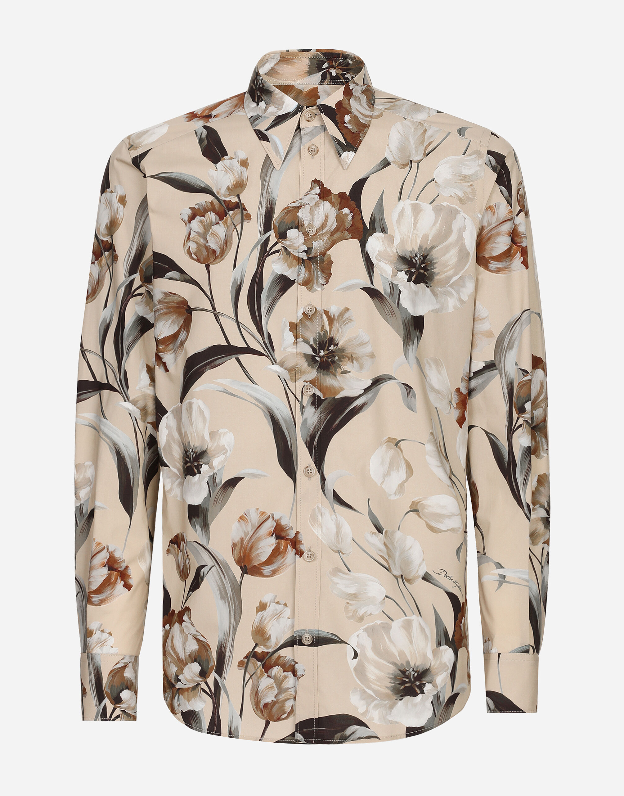 Dolce & Gabbana Tulip-print poplin Martina shirt Print G9AZDTFS6N5