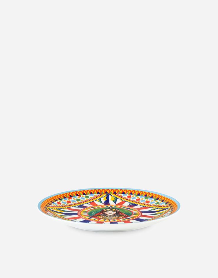 Dolce & Gabbana Conjunto de 2 platos llanos de porcelana Multicolor TC0S04TCA22