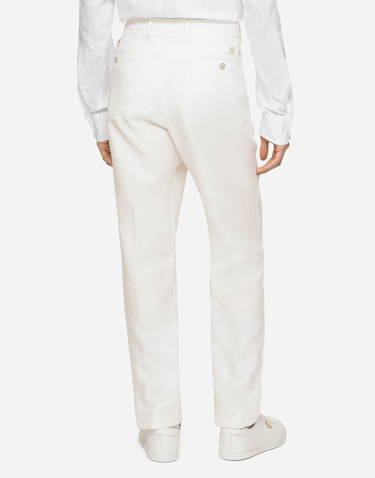 Dolce & Gabbana Linen pants White GY6IETGG868