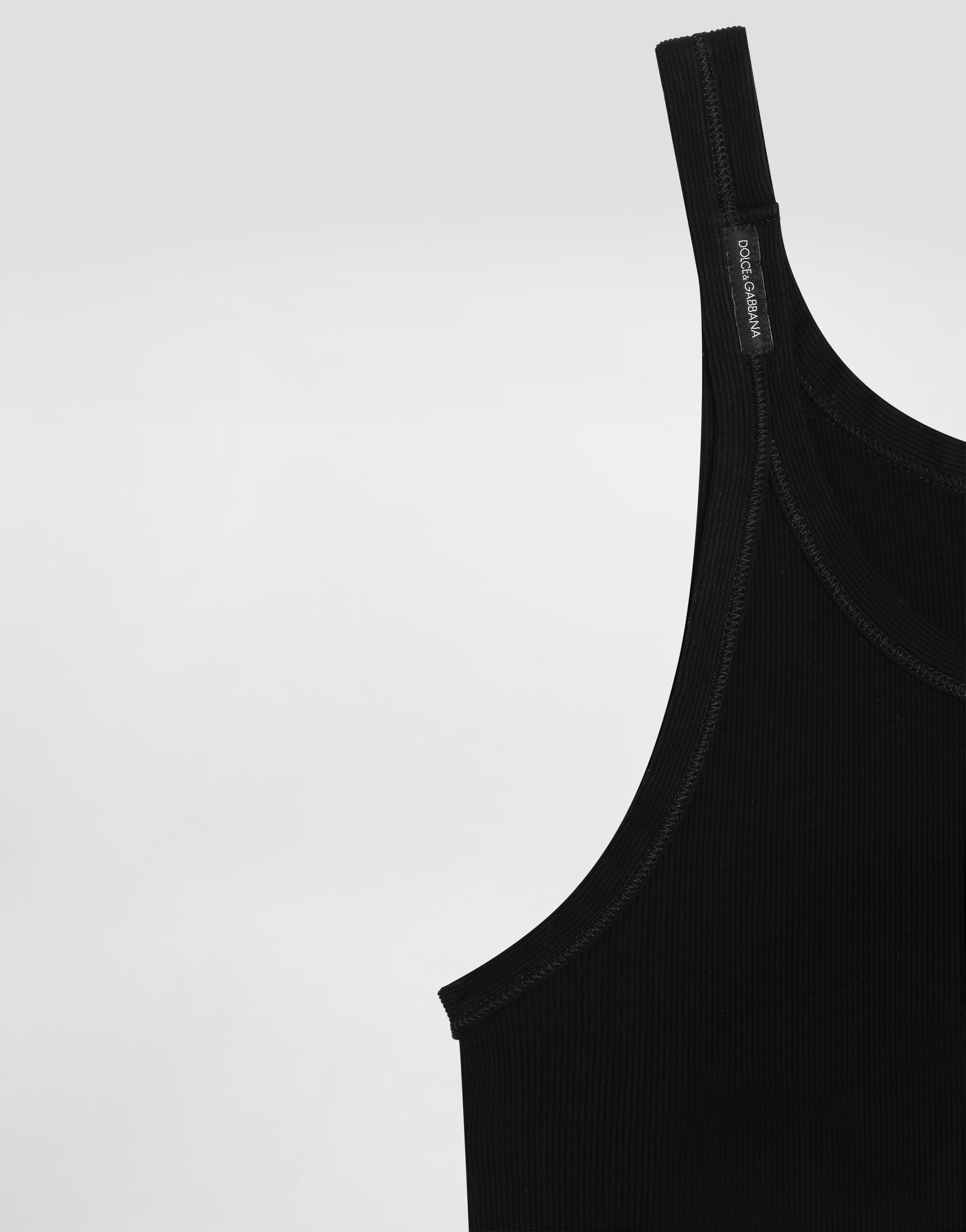 Blackのメンズ コットン タンクトップ | Dolce&Gabbana®
