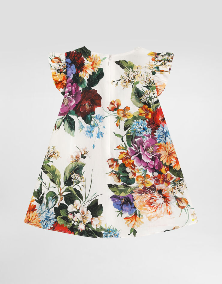Dolce & Gabbana Robe en popeline à imprimé fleurs Imprimé L23DW2HS5TW