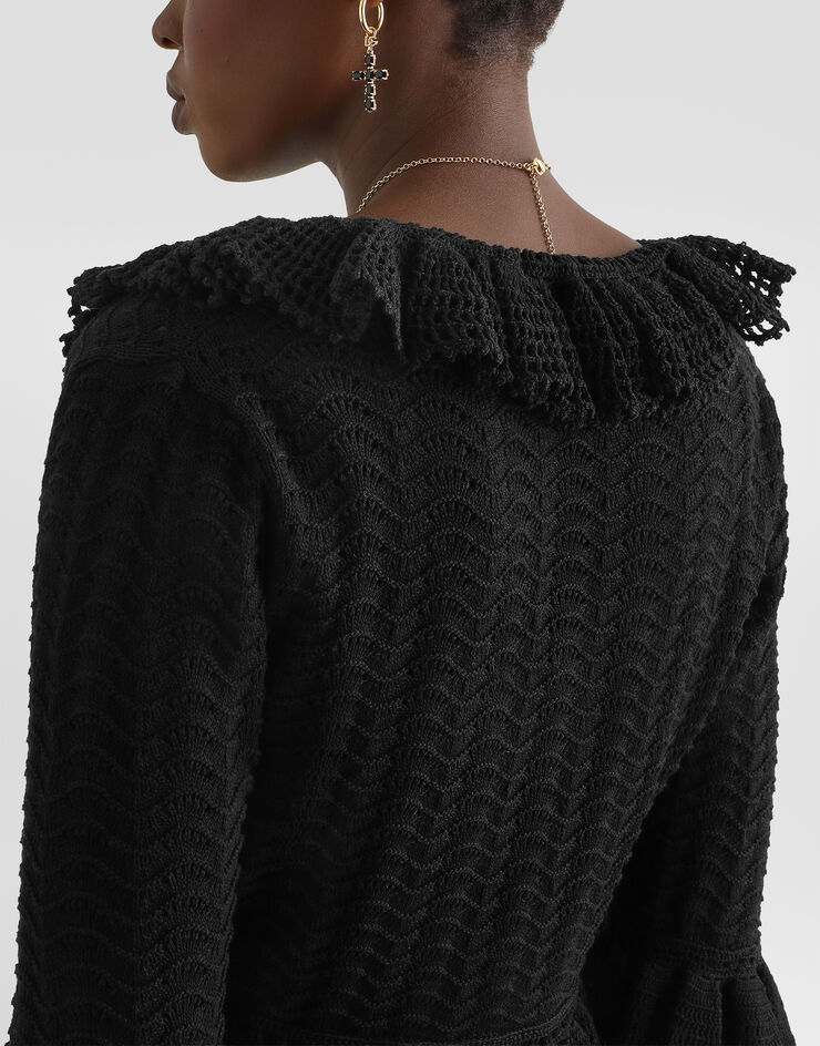 Dolce & Gabbana Crochet cardigan Dolce & Gabbana Crochet cardigan Black FXVG4TJBCLG