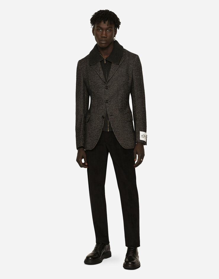 Dolce&Gabbana Hose aus Stretch-Cord Schwarz GY6UETFUWEQ