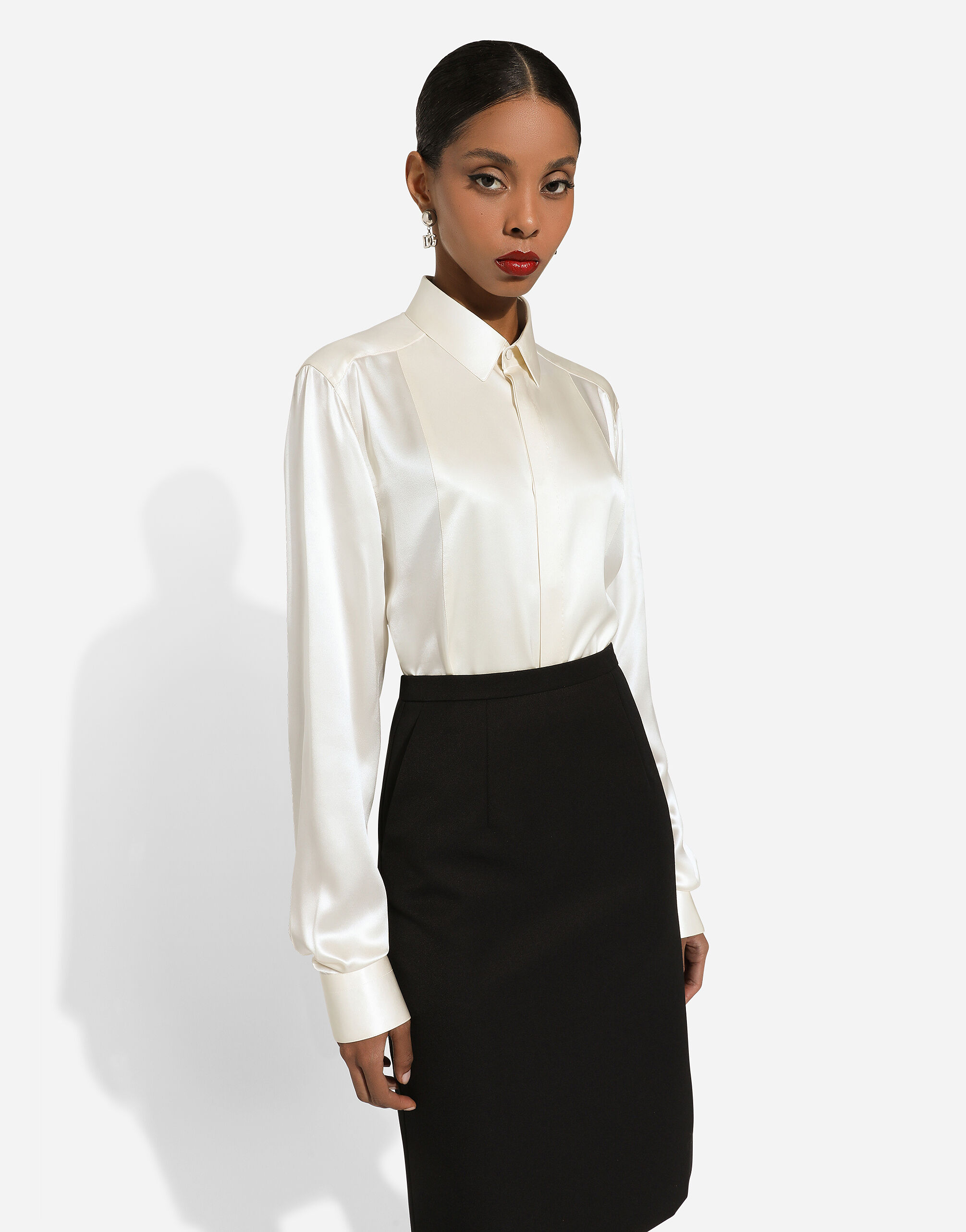 Camicia con plastron best sale