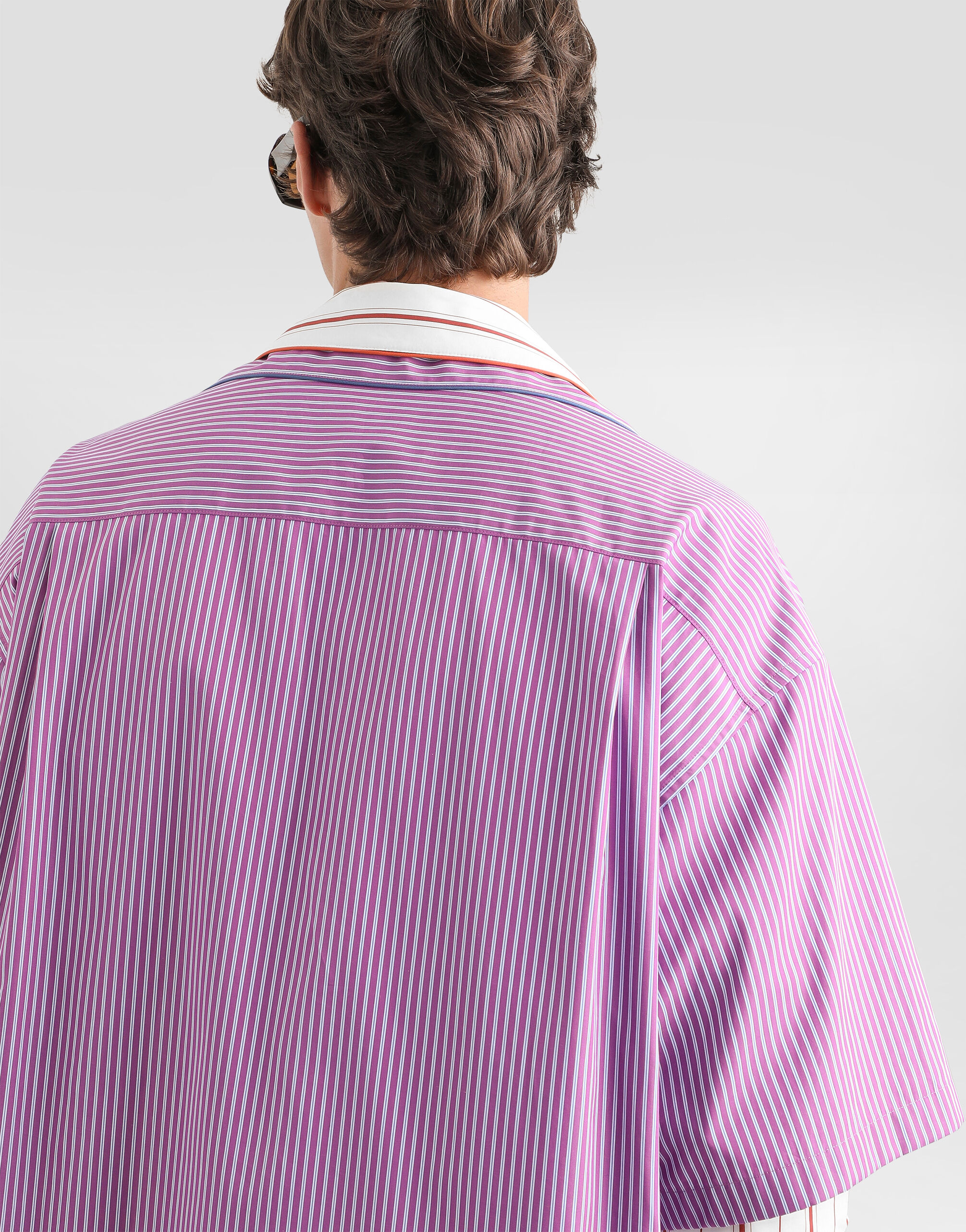 Hawaii striped poplin shirt in Multicolor for Men | Dolce&Gabbana®