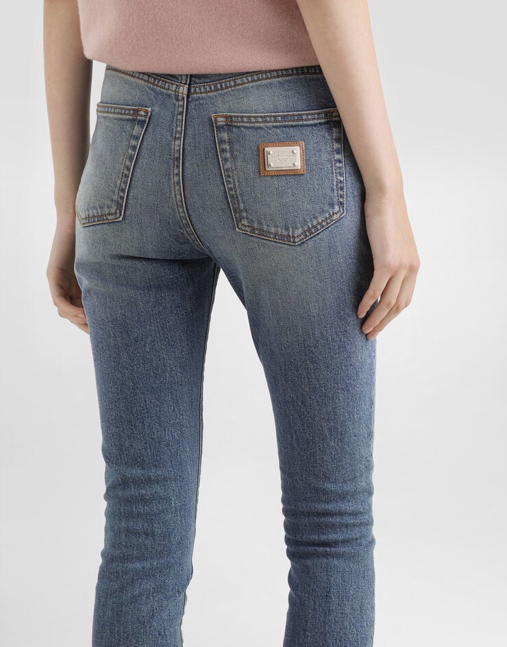 Dolce & Gabbana 5-pocket stretch denim trousers Multicolor FTC67DG8OC7