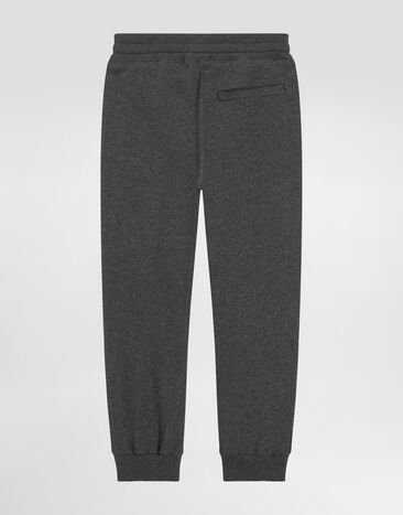 Dolce & Gabbana Pantalon molletonné à écusson héraldique Grey L4JPKSG7PKO