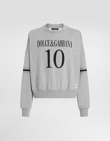Dolce & Gabbana Cotton sweatshirt with logo Print G9BJATFS785