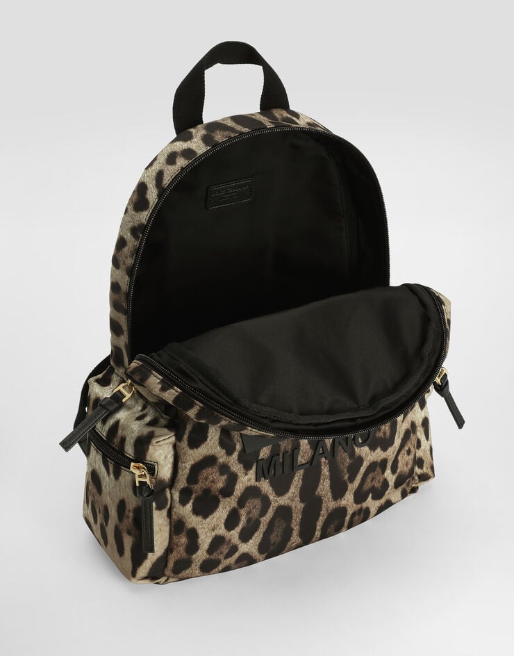 Dolce & Gabbana Leo-print nylon backpack Print EB0206AJ555