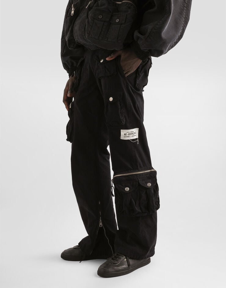 Dolce & Gabbana Waxed faille trousers Dolce & Gabbana Waxed faille trousers Black GV0QETHUMS8