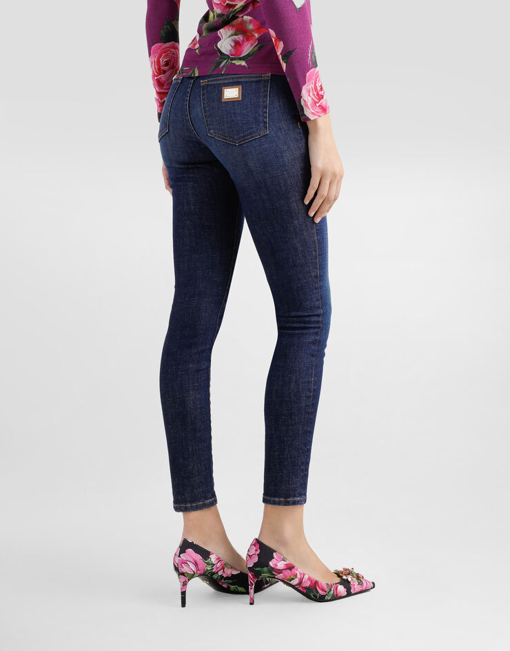 Dolce & Gabbana Skinny denim jeans Multicolor FTC68DG8MB9