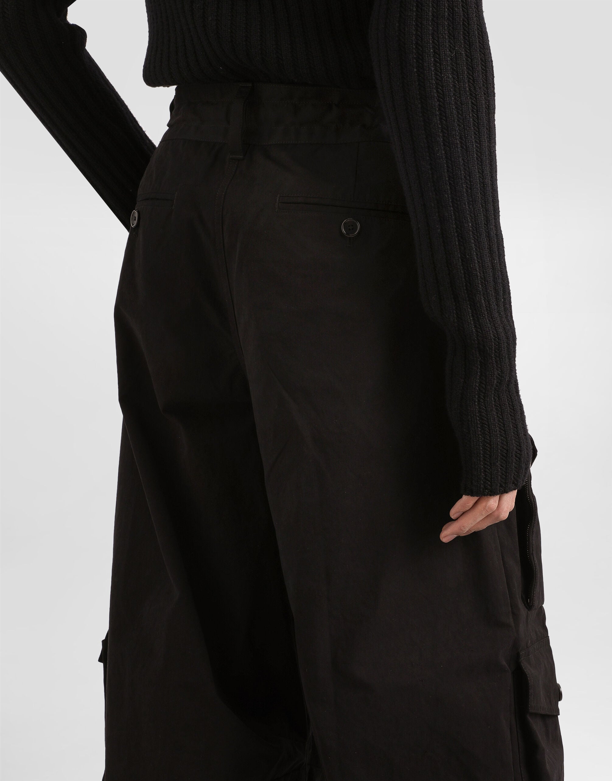 Faille cargo trousers in Black for Men | Dolce&Gabbana® US