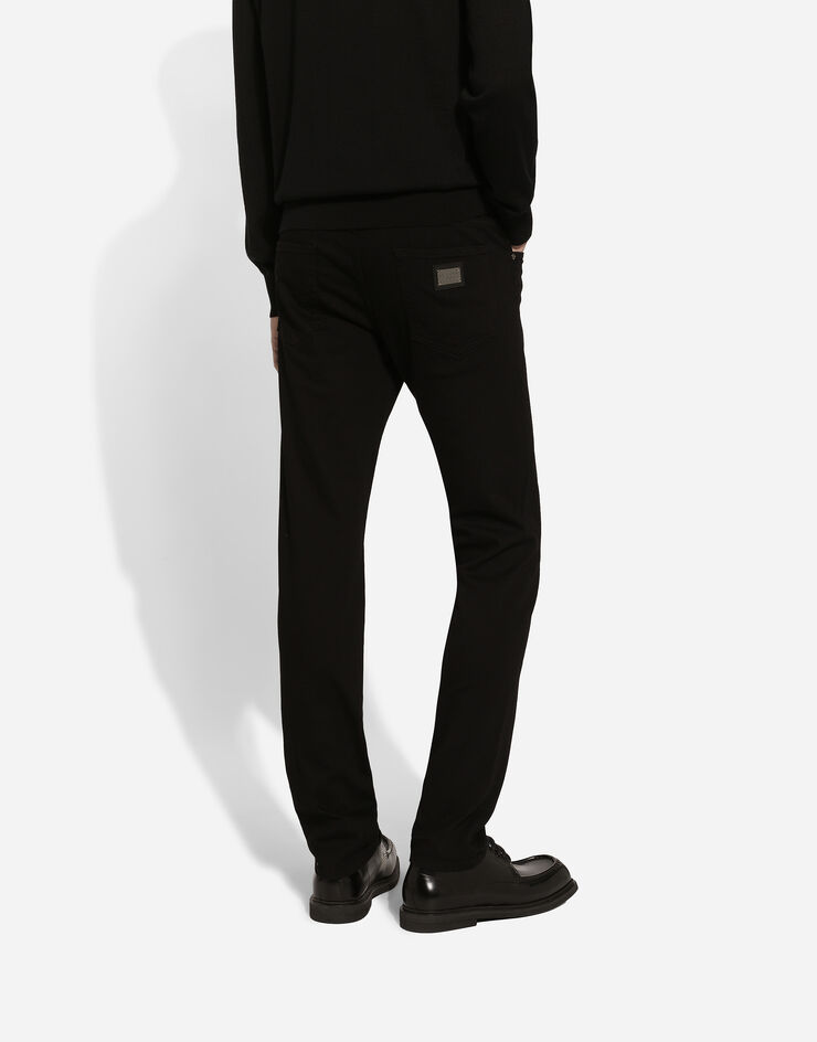 Dolce & Gabbana Узкие эластичные джинсы черного цвета с винтажным эффектом разноцветный GY07CDG8GW6