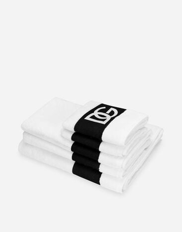Dolce & Gabbana Juego de 5 toallas en rizo de algodón Multicolor TCFS01TCAAT