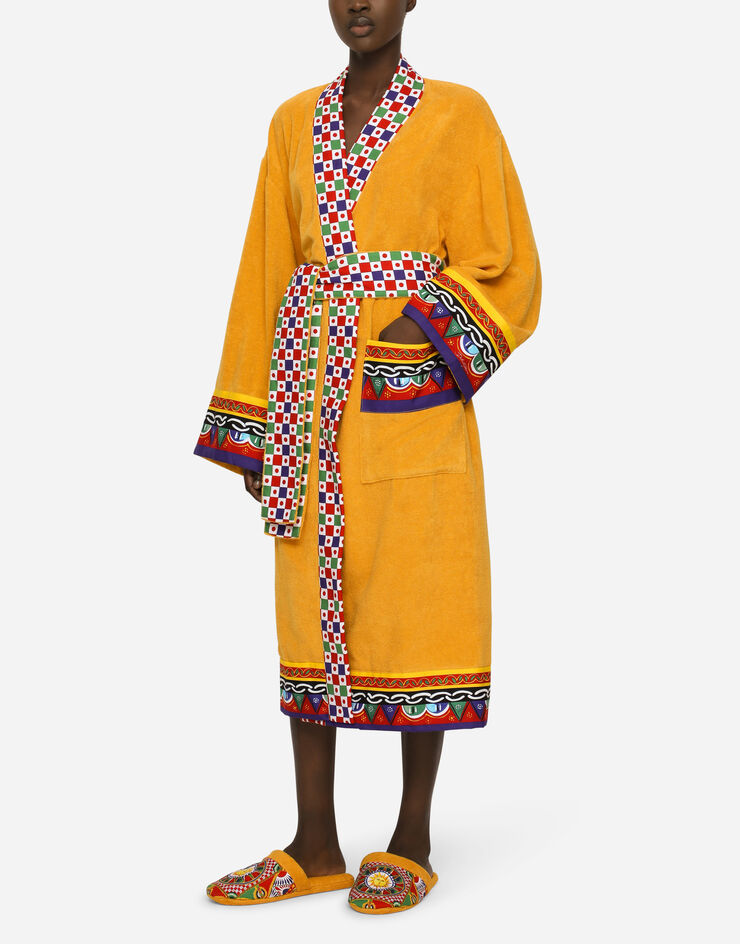 Dolce & Gabbana روب حمام من قطن تيري متعدد الألوان TCF010TCAGN