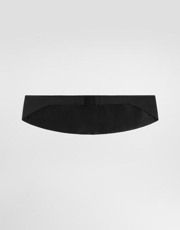 Dolce & Gabbana Satin cummerbund belt Black FB424AGDB4K