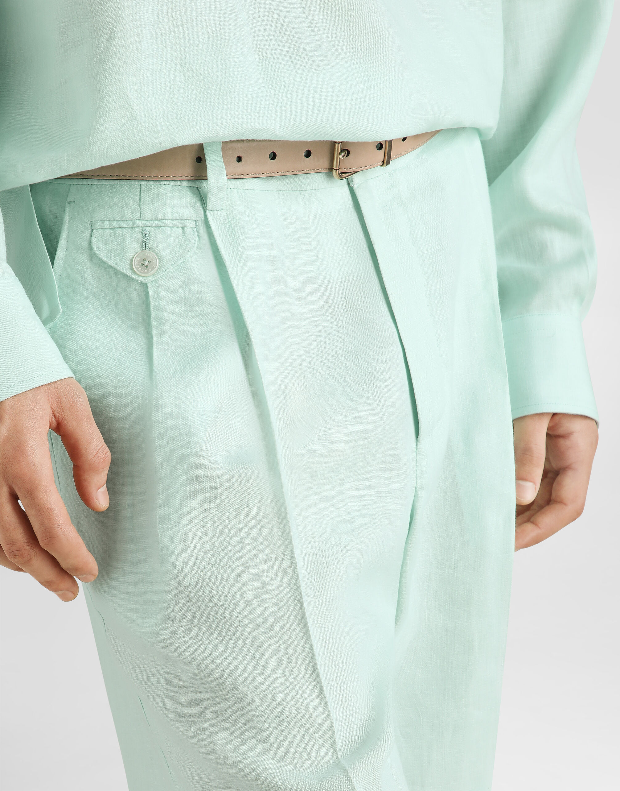 Linen bermuda shorts - thumbnail 4