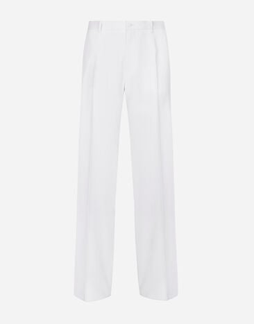 Dolce & Gabbana Tailored wool pants White GVUZATG7K4T