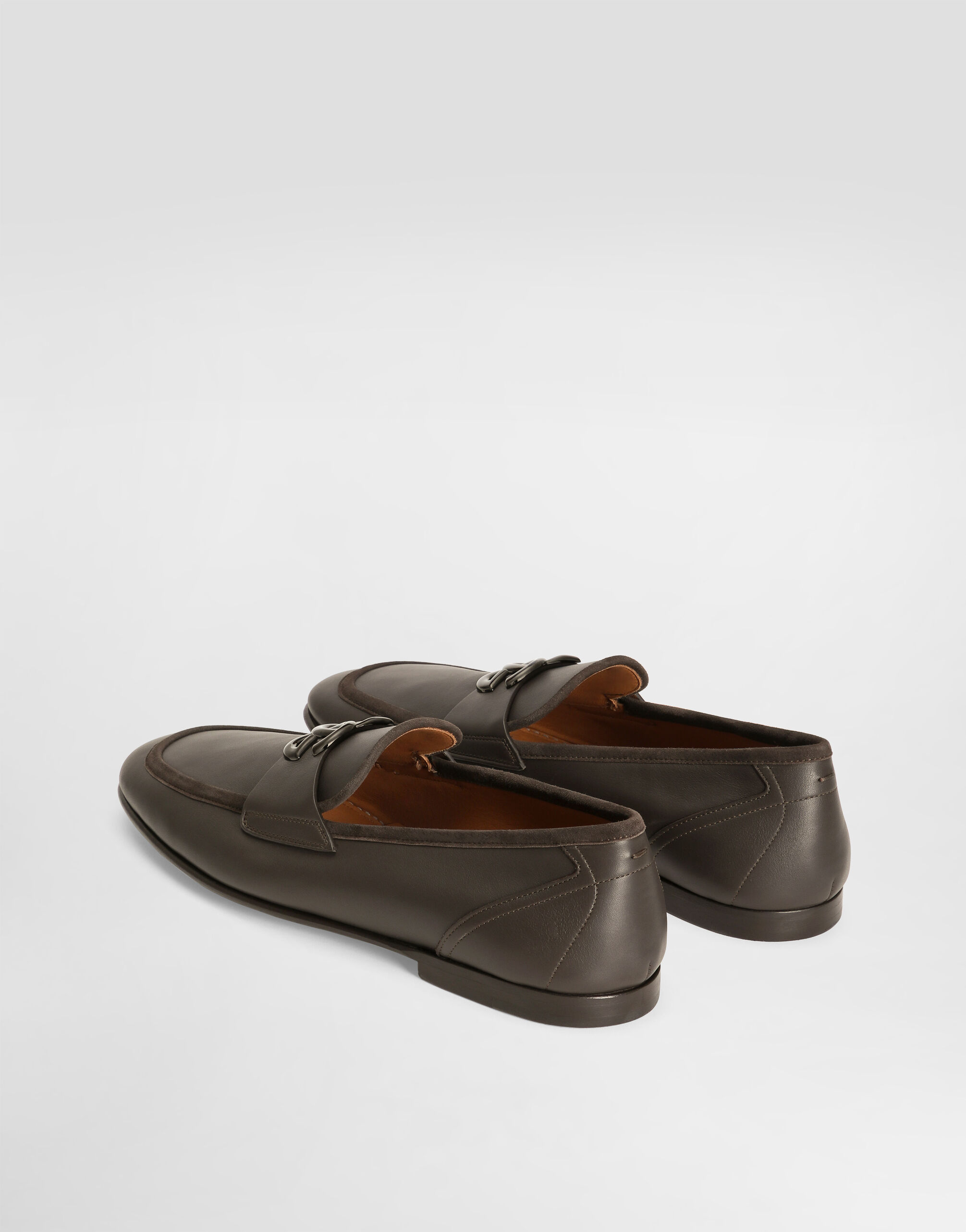 Calfskin slipper in Brown for Men | Dolce&Gabbana® US