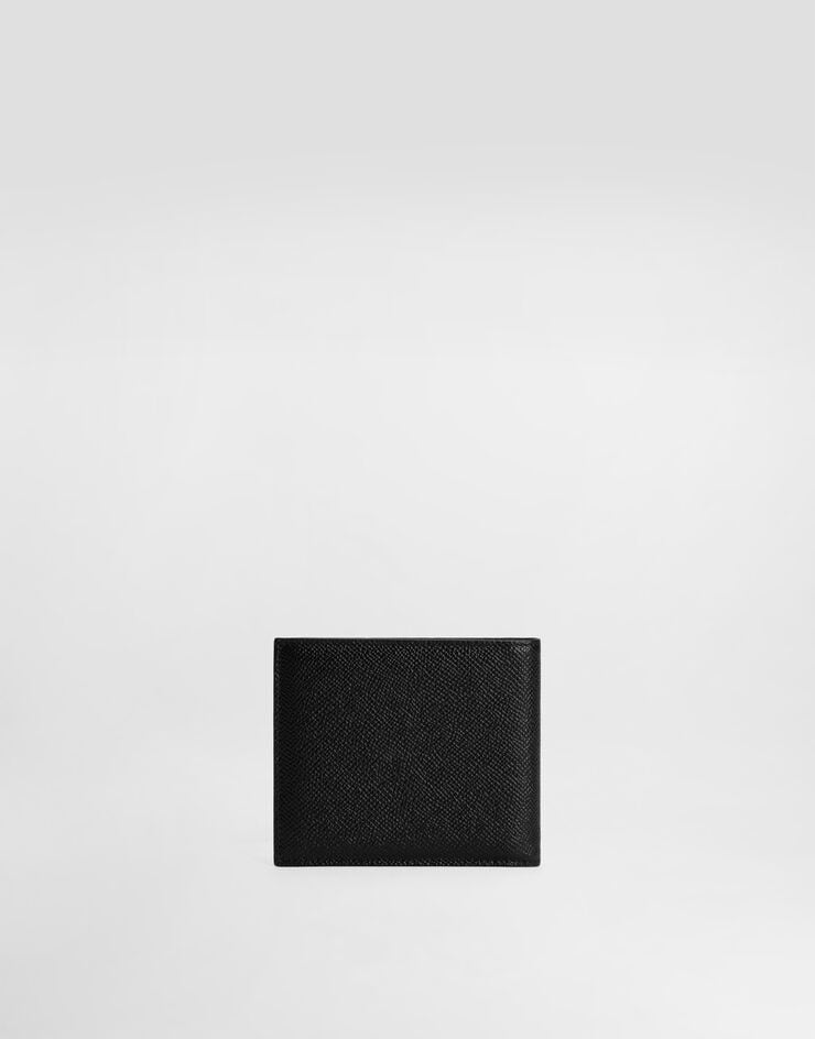 Dolce & Gabbana Calfskin bifold wallet with logo tag Black BP1321AG219