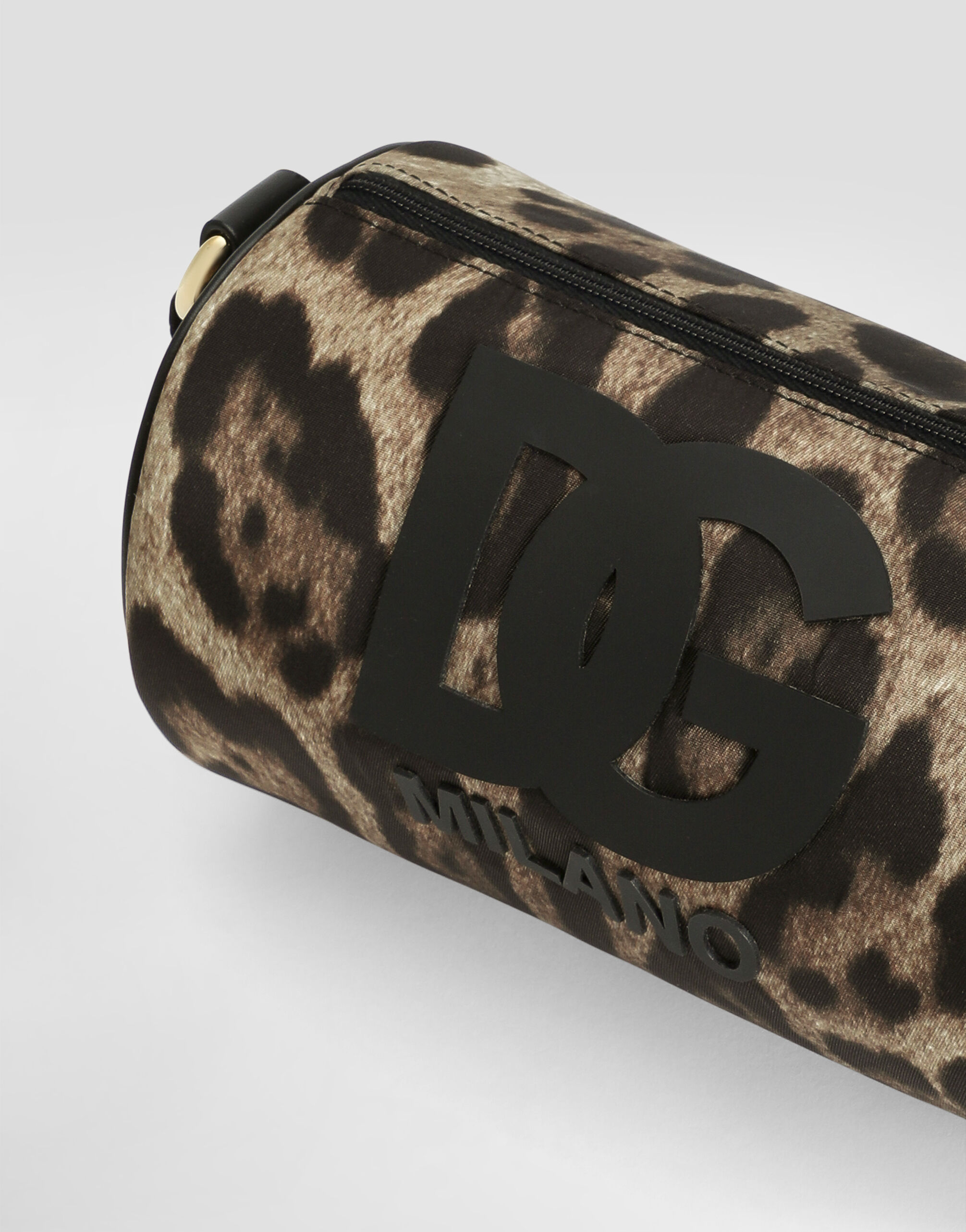 Leo-print nylon crossbody bag in Print for Girls | Dolce&Gabbana® US