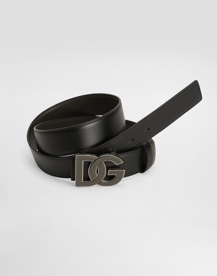 Dolce & Gabbana Calfskin belt Multicolor BC4966AZ345