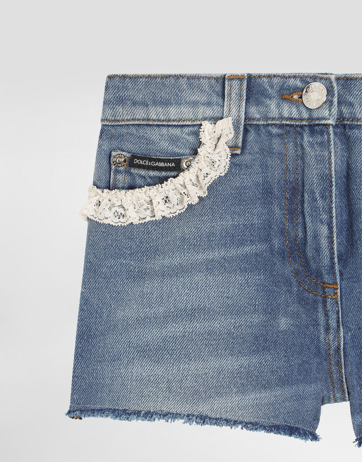 Dolce & Gabbana Washed denim shorts Multicolor L53Q51LDD61