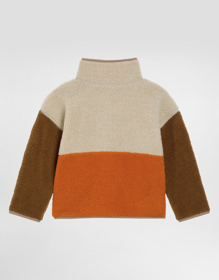 Dolce & Gabbana Faux teddy bear jacket Multicolor L4JB7VFUS4F