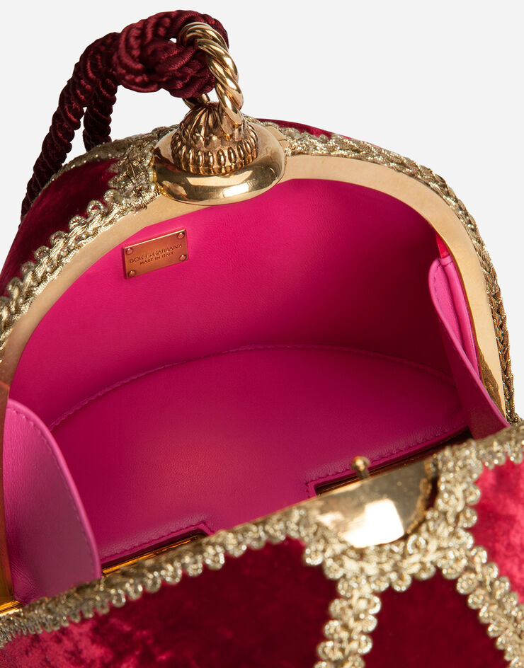 Dolce & Gabbana Velvet and brass lampshade handbag MULTICOLOR BB6576AS975