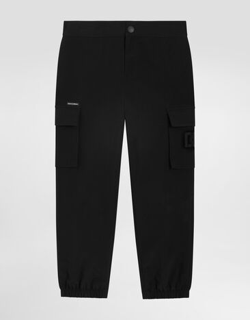 Dolce & Gabbana DG logo nylon trousers Black L4JPLNG7PVL