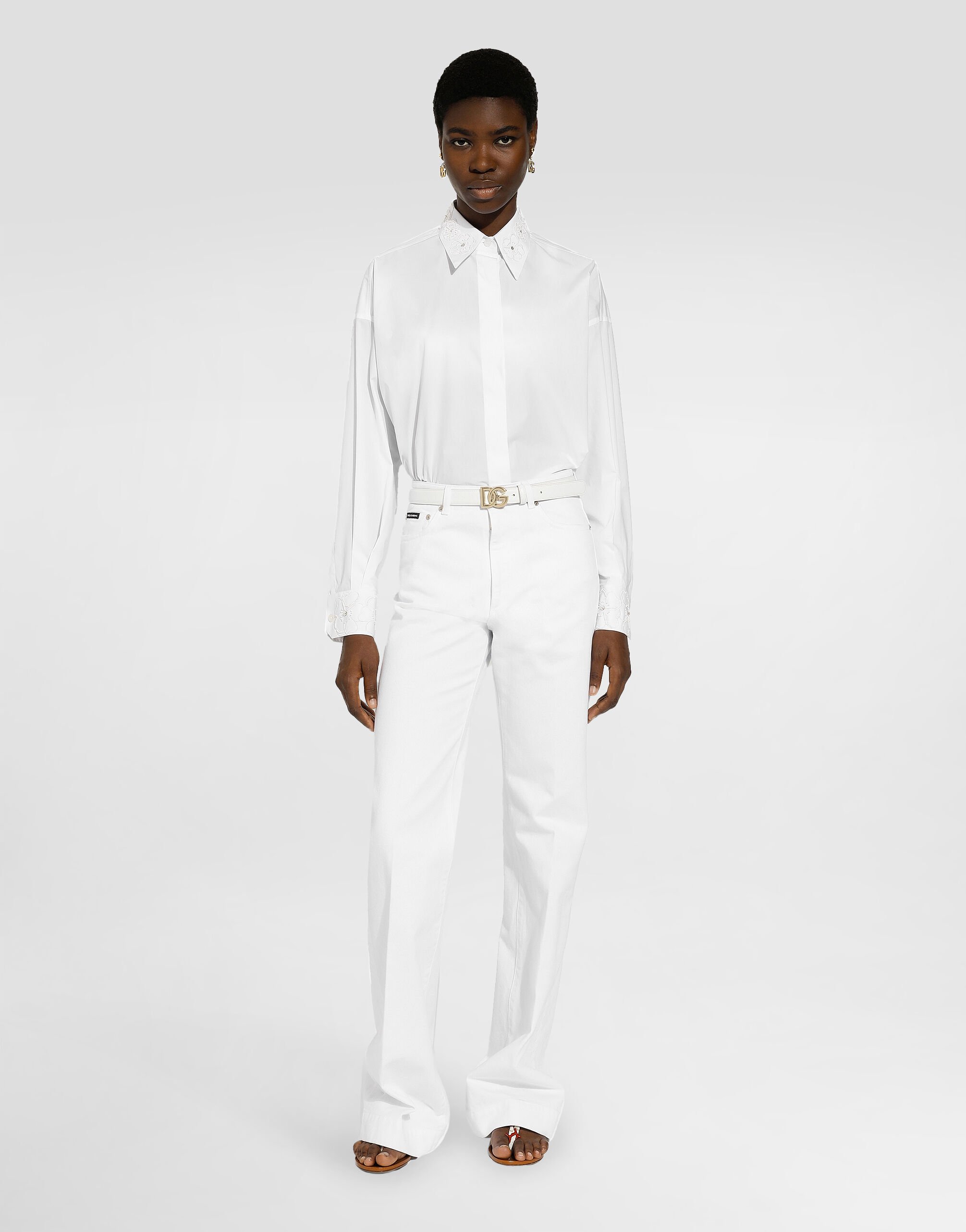 DOLCE & GABBANA フレアハンツ FTC2MTFUFJU N0000 Wool gabardine tuxedo pants in Black for Women