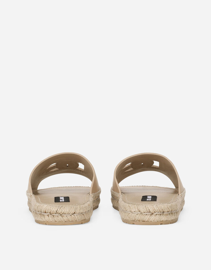 Dolce & Gabbana Espadrille-Pantolette aus Kalbsleder Beige A80423AO602