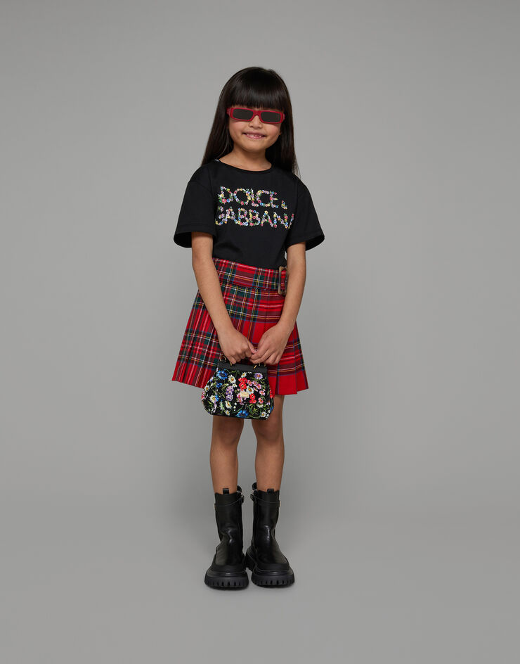DolceGabbanaSpa Pleated tartan skirt Multicolor L54I71FQ2C9