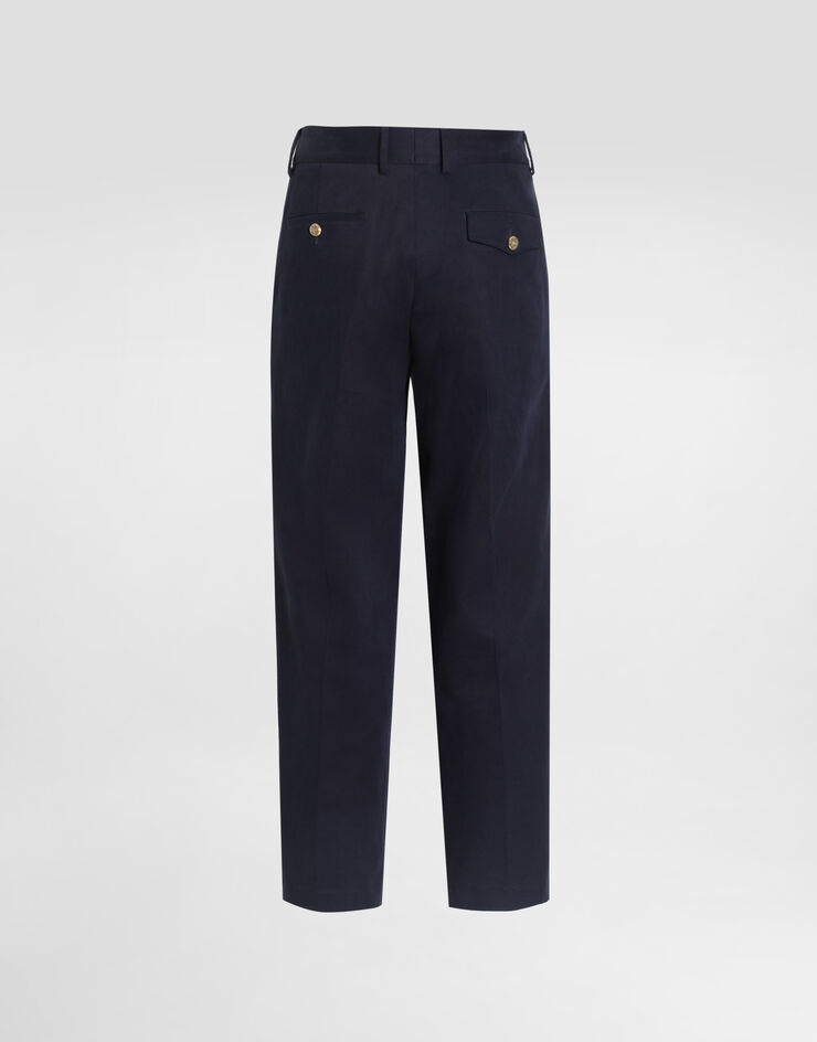 Dolce & Gabbana Cotton trousers Dolce & Gabbana Cotton trousers Blue GP1O8TFUFOG