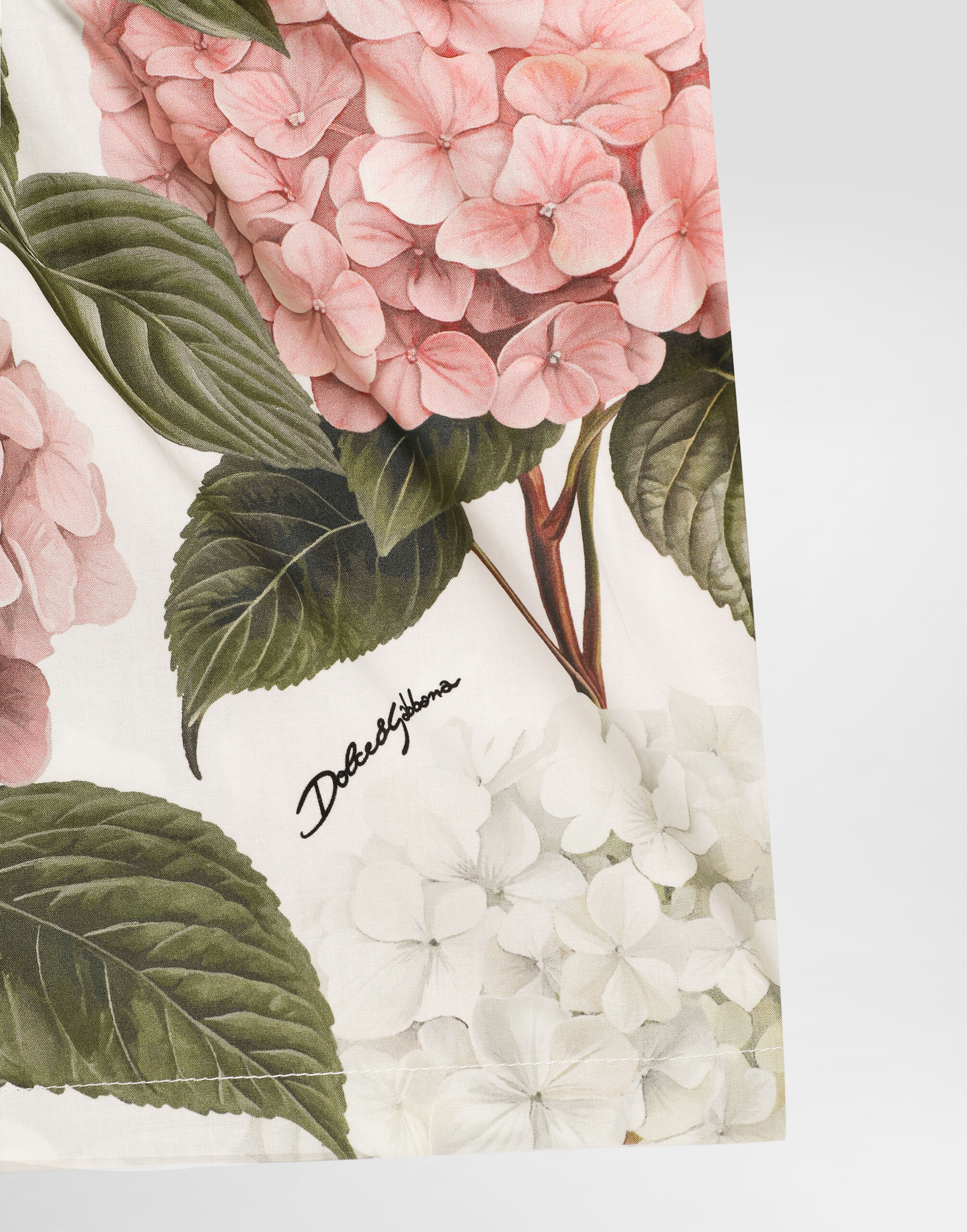 Hydrangea-print poplin shorts in Multicolor for Girls