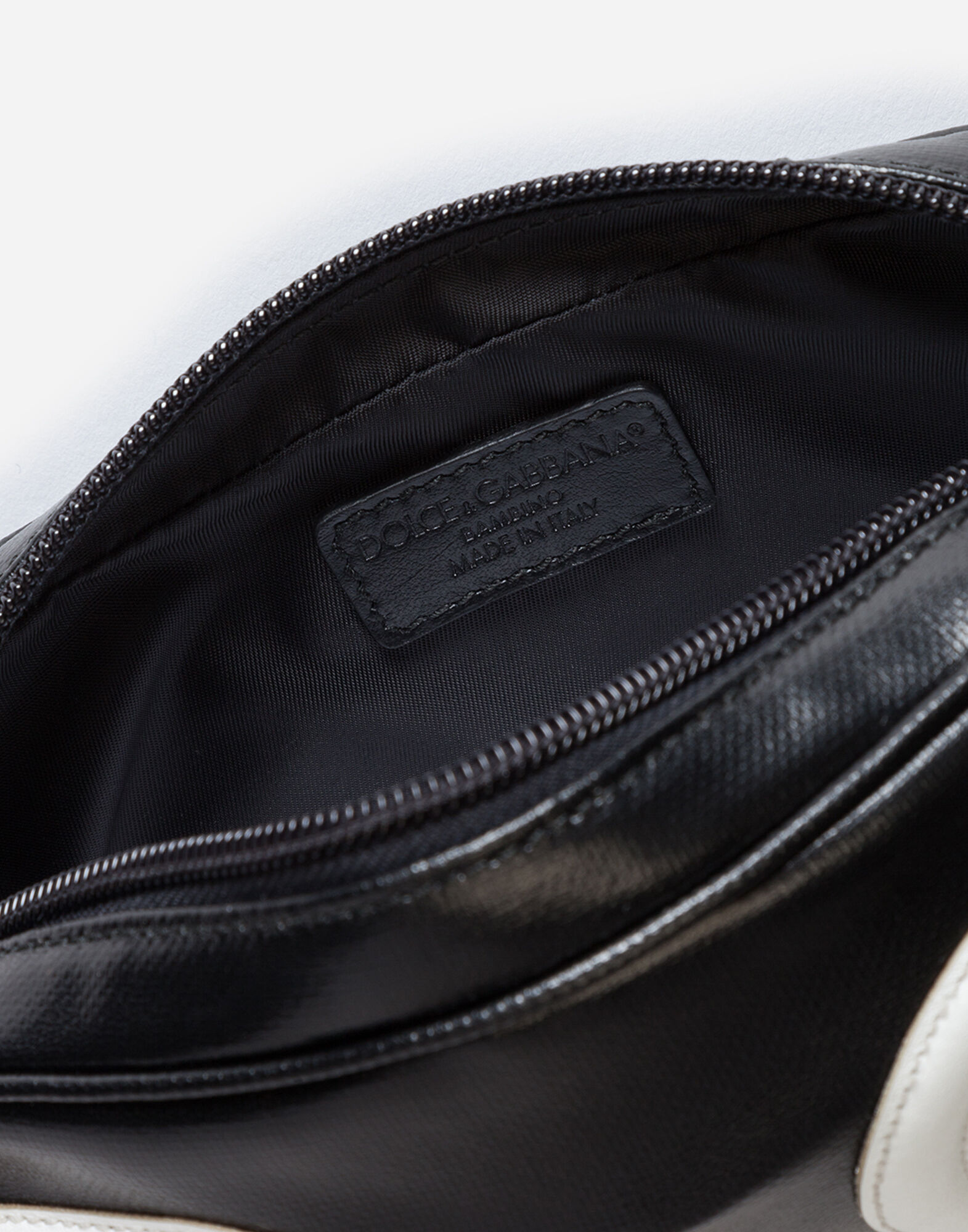 Coated canvas belt bag with DG logo