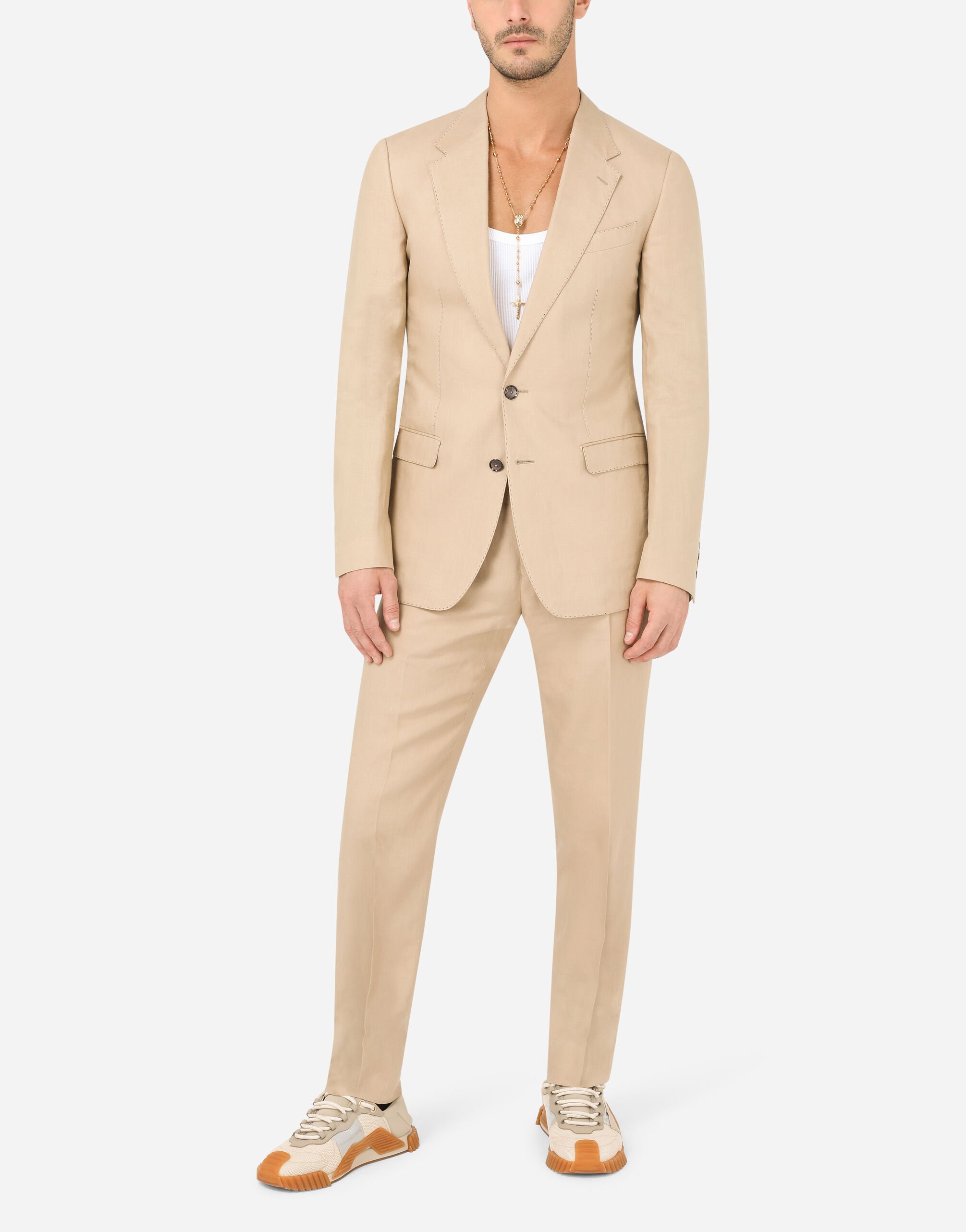 ABITO in Beige for for Men Dolce Gabbana