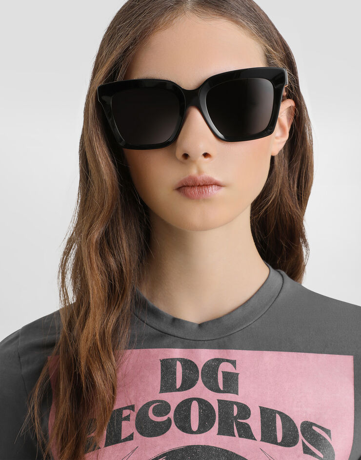 Dolce & Gabbana Jersey t-shirt with print Grey F8V81TGDDPH