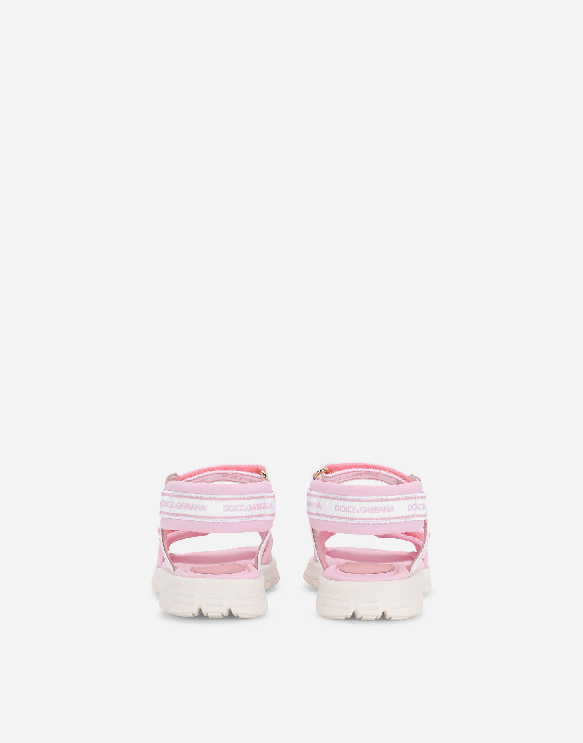 Technical fabric sandals with DG logo in Multicolor for Boys Dolce Gabbana
