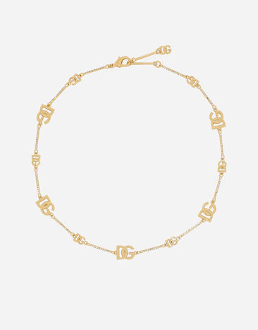 Dolce & Gabbana Short necklace with DG multi-logos Gold WNQ2X1W1111