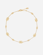 Dolce & Gabbana Short necklace with DG multi-logos Gold WNQ2X1W1111