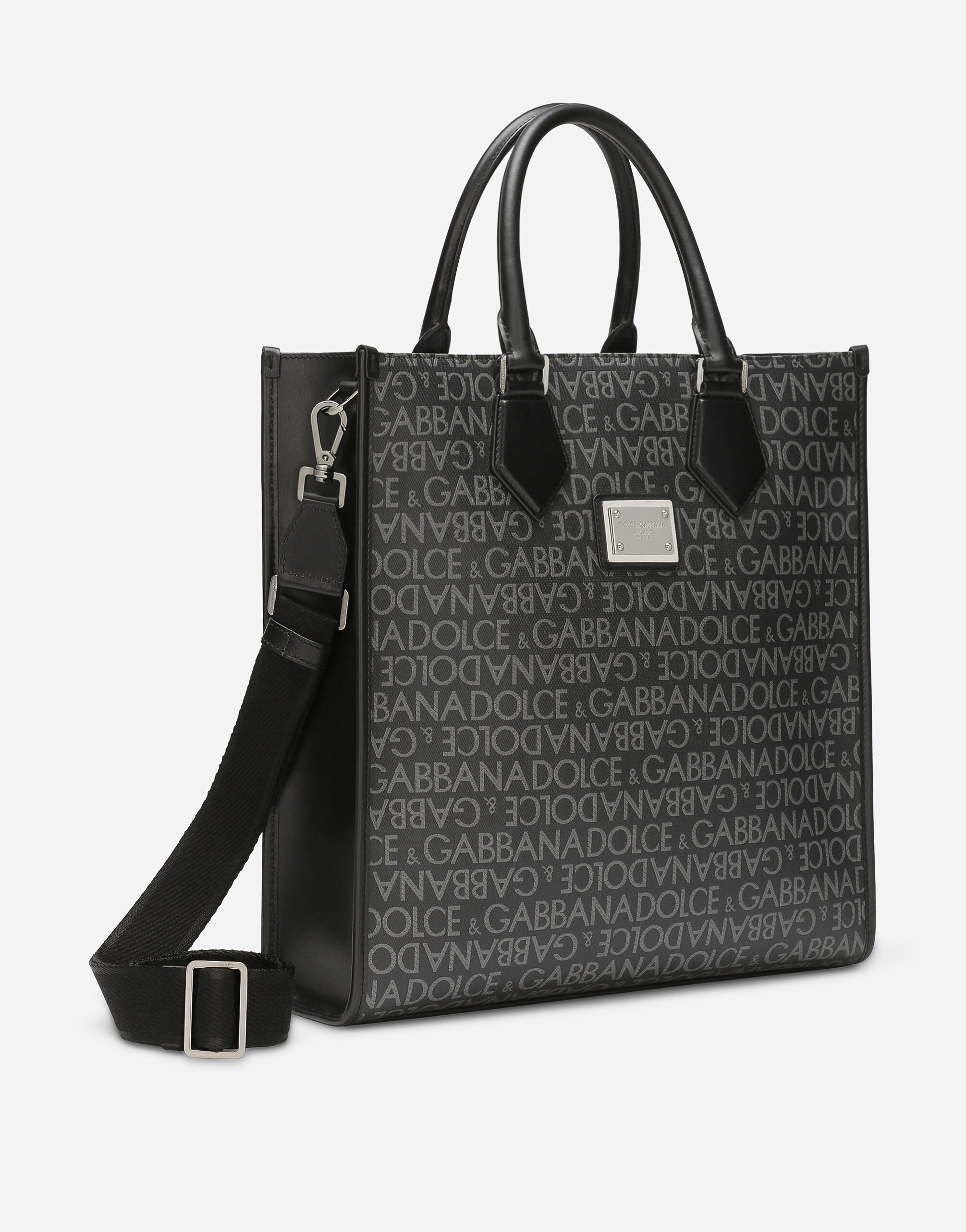 Medium coated jacquard shopper