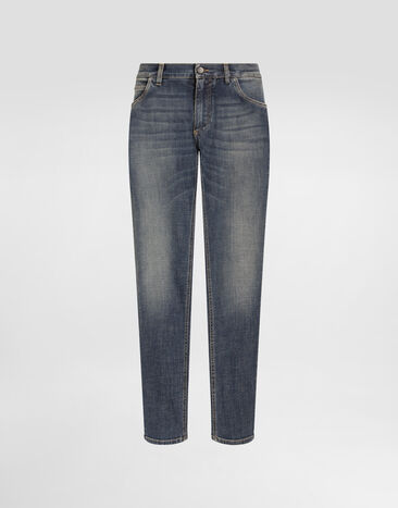Dolce & Gabbana Regular-fit blue wash stretch jeans Multicolor G9NL5DG8GW9
