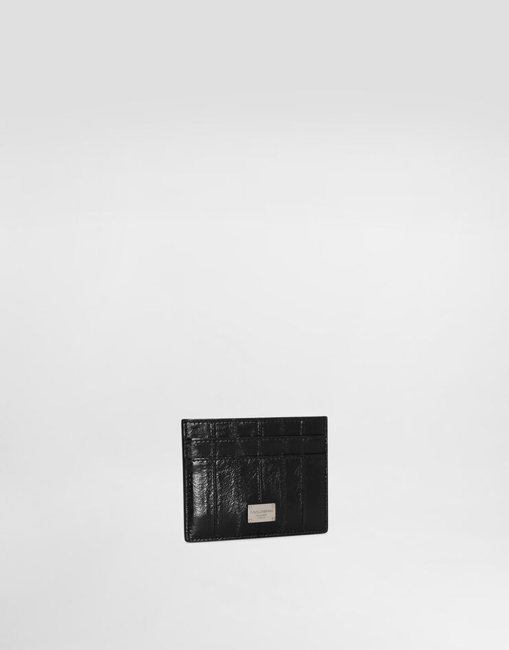 Dolce & Gabbana Eel skin card holder Black BP0330A8M24