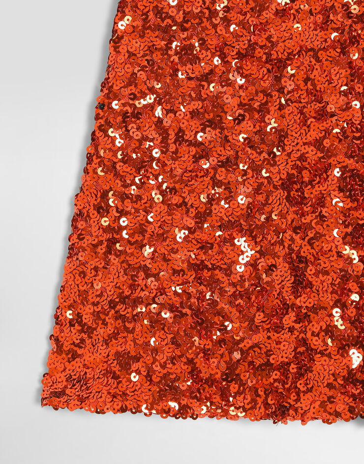 Dolce & Gabbana Sequin skirt Orange L56I03FLSNB
