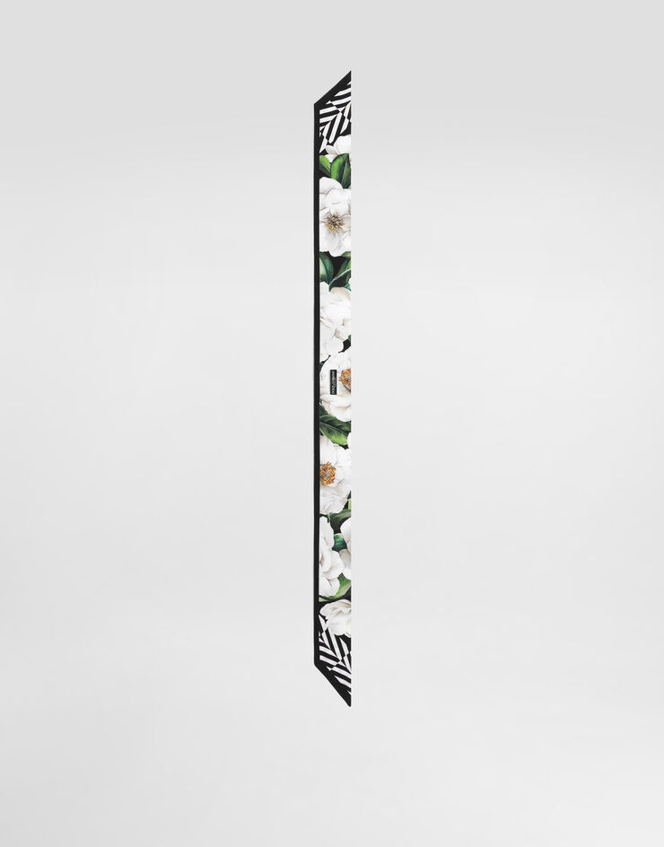 Dolce & Gabbana Gardenia-print twill headscarf (6x100) Print FS215AGDCUL